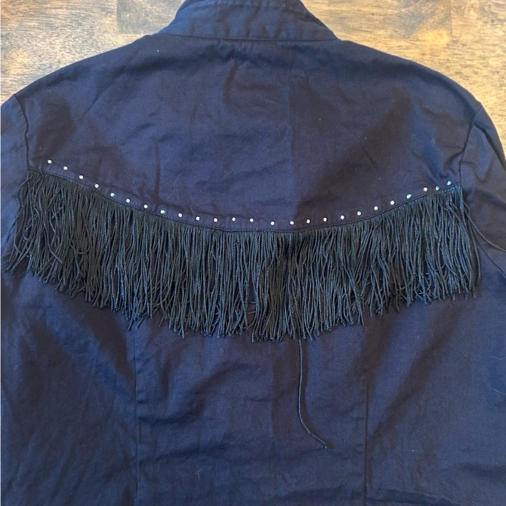 Cumberland Outfitters Women’s Western Shirt Size Medium Black - Picture 4 of 6